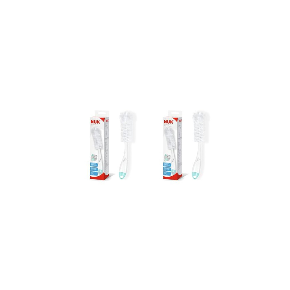 Nuk 2 In 1 Flexible Bottle Brush | Baby Bottle & Teat Brush (Pack Of 2)