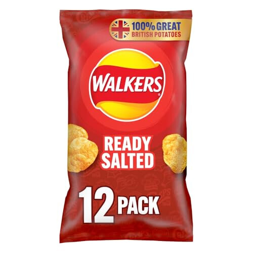 Walkers Walkers Ready Salted Multipack Crisps, 12 x 25g