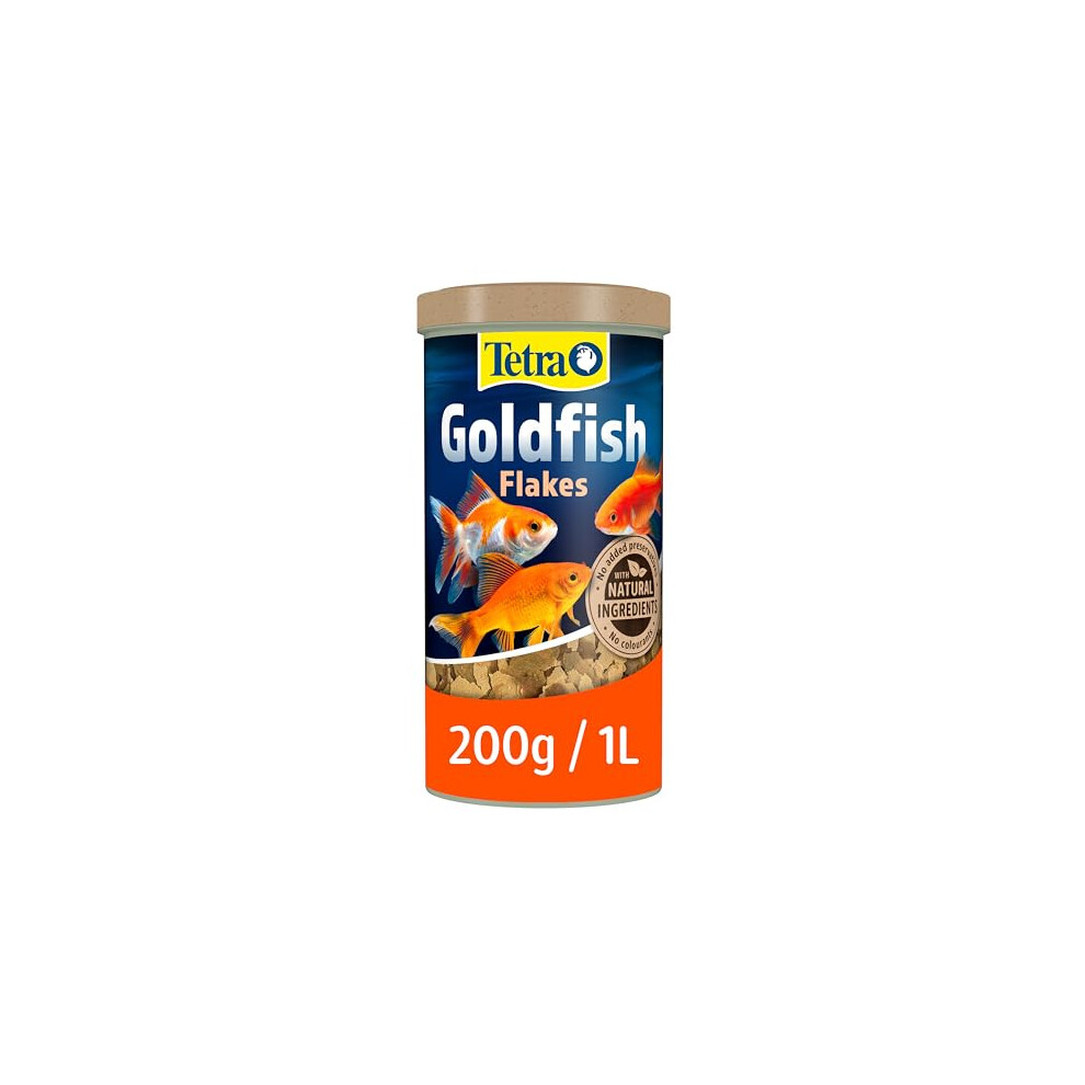 Tetra Goldfish Flakes - flake fish food for all goldfish and other coldwater fish, 1L