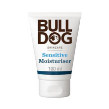 Bulldog Skincare Sensitive Face Moisturiser for Men, Fragrance Free, Specially Formulated for Sensitive Skin, Provides 24-Hour Hydration, 100ml