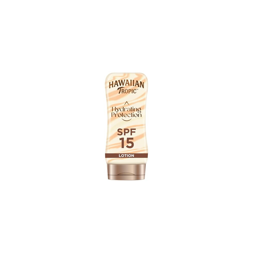Hawaiian Tropic Hydrating Sunscreen Lotion, SPF 15, 180 ml