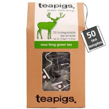 Teapigs Mao Feng Teabags Made with Whole Leaves Authentic Whole Leaf Chinese Green Teabags| Loose Leaf Quality Green Tea, 50 Count (Pack of 1)