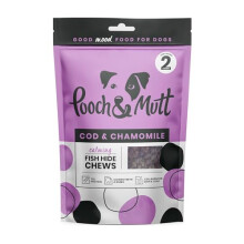 Pooch & Mutt - Calming Chew Treat, Long Lasting Fish Hide Chews for Calming, 90g (2 chews)