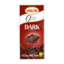 Valor Sugar Free Dark Chocolate Bar, 100g, Stevia