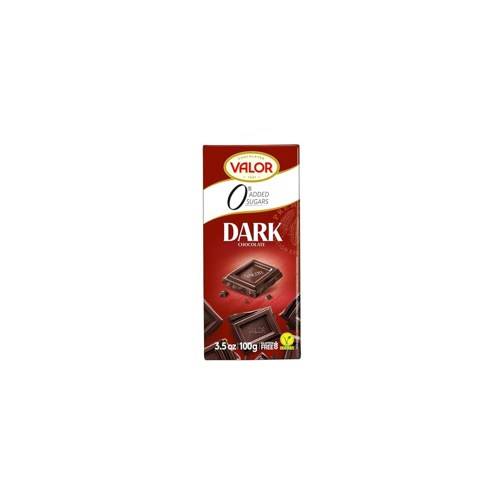 Chocolates Valor 1881 Valor Sugar Free Chocolate Bar, 100G, Stevia Dark