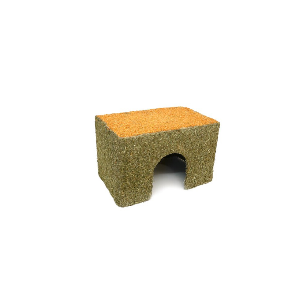 Rosewood Naturals Large Carrot Cottage For Small Animals - Edible Toy, Hay House, Den And Hideout For Rabbits, Guinea Pigs And Chinchillas