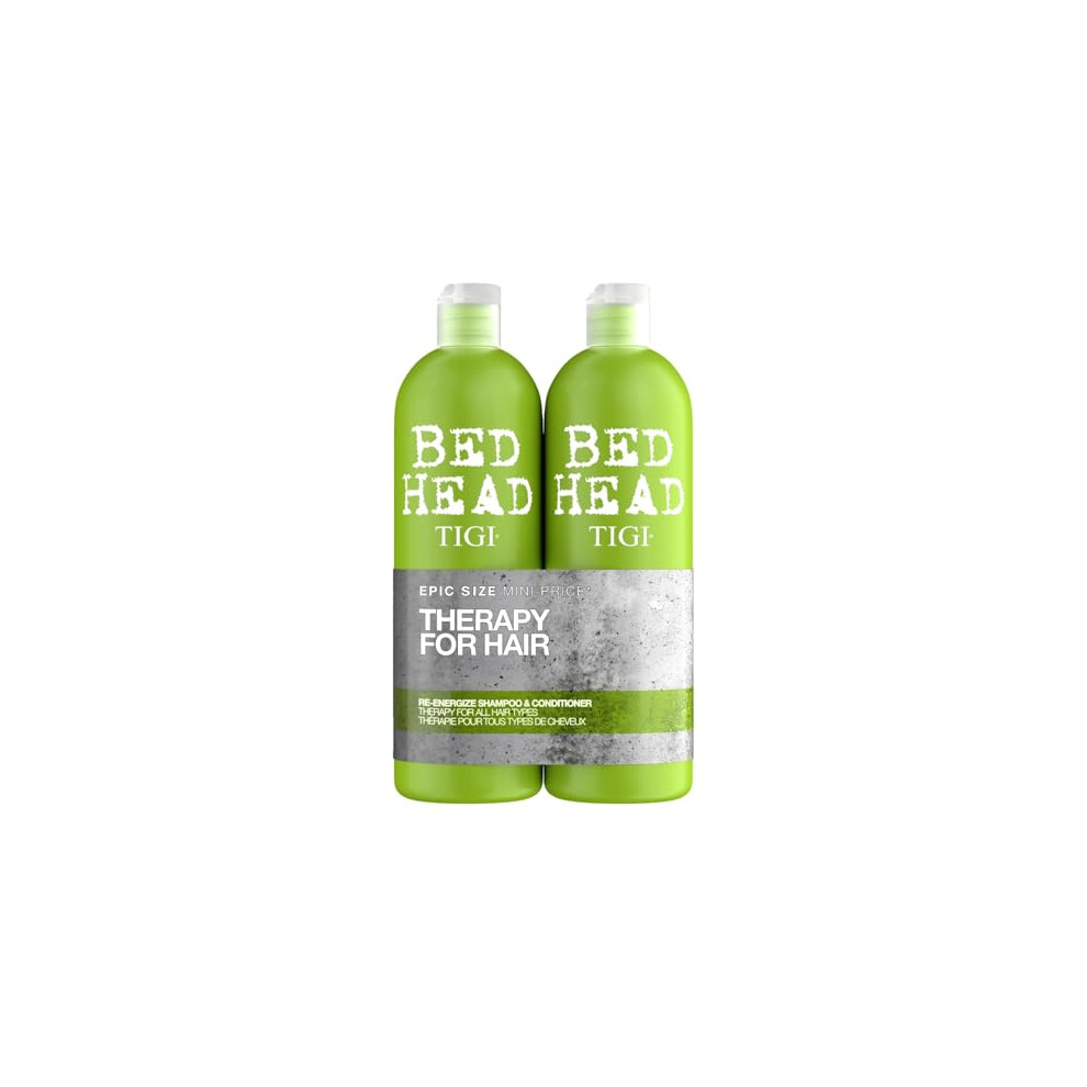 Bed Head by TIGI Re-Energise Shampoo & Conditioner Set, 2x750ml