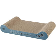 TRIXIE scratching board Wild Cat with catnip - for natural claw care - 41 7 24 cm - blue - 48000