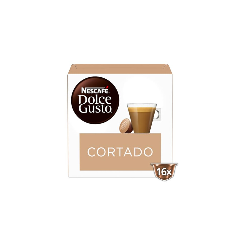 Nescafe Nescafé Dolce Gusto Espresso Macchiato Coffee Pods, 16 Capsules