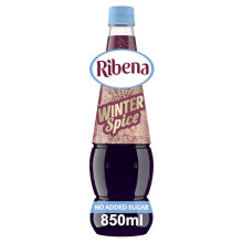 Ribena Winter Spice Squash No Added Sugar 850ml, Blackcurrant, Vitamin C