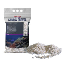 AMTRA GRAVEL NOA - Natural aquarium gravel, decorative floor, white coarse grains size 2-5 mm, size 10KG