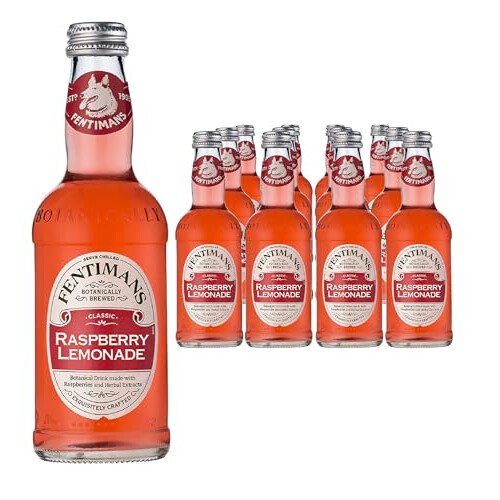 Fentimans Raspberry Lemonade, Botanically Brewed, 12 x 275ml