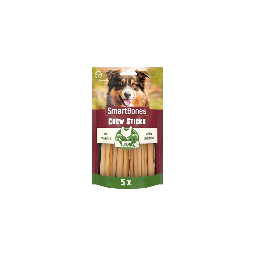 Smartbones 5 Chicken Sticks Rawhide Free Chew Dog Treats