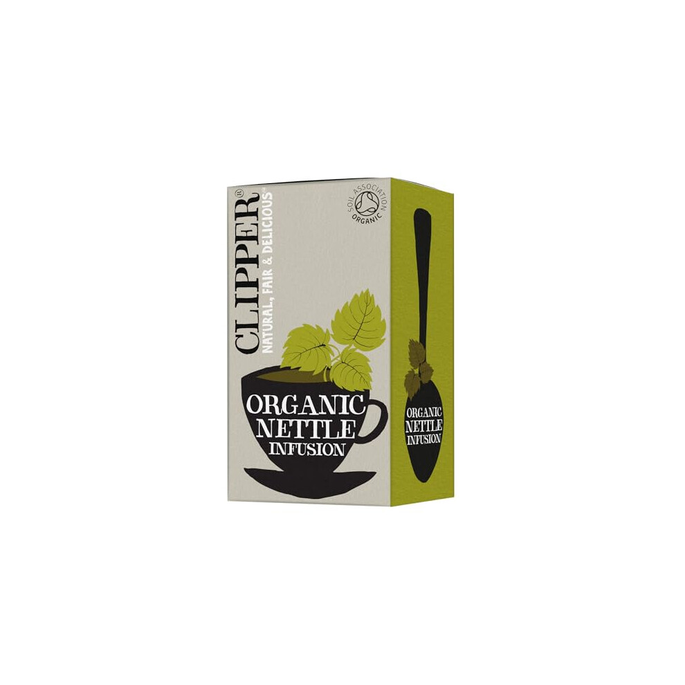 Clipper Organic Nettle Tea Bags - 120 Bags, Caffeine-Free Light
