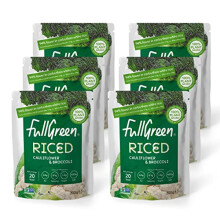 Fullgreen Riced Cauliflower & Broccoli, 6x200g Pouches