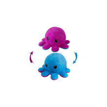 RimRiz RIMRIZ Peluche Polpo Reversibile | Peluche Polpo Carino con Doppia Faccia, Super Morbido e Anime
