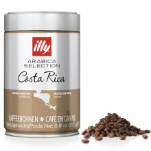 illy Coffee - Beans - Costa Rica - Medium Roast - 100% Whole Arabica - Ideal for Moka Pots and Filter - 250g Tin