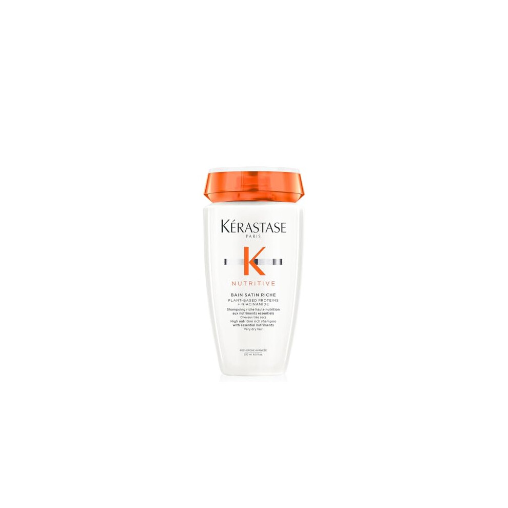 Kérastase Nutritive Bain Satin Shampoo, 250ml, For Dry Hair, Hydrating