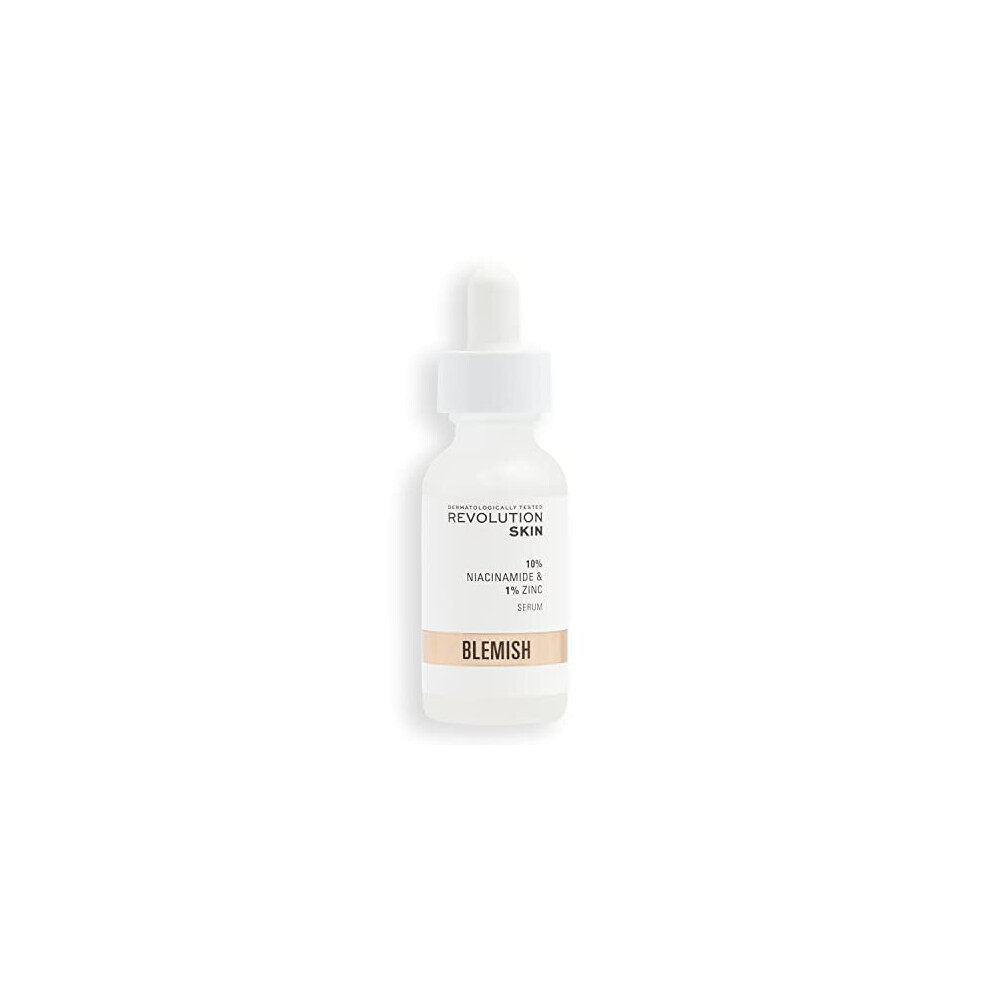 Revolution Skincare London , 10% Niacinamide + 1% Zinc Serum, Tackles Blemishes, Minimises Pore Appearance, Face Serum, 30 Ml