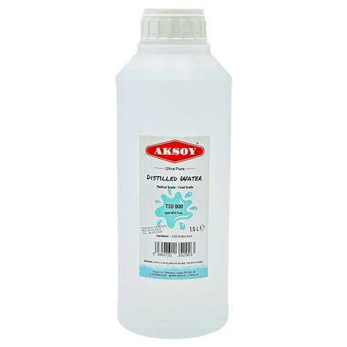 Aksoy Distilled Water, 1.5L, Ultra Pure