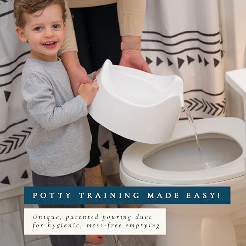 Toddler Essentials Easy Pour Potty - White 1