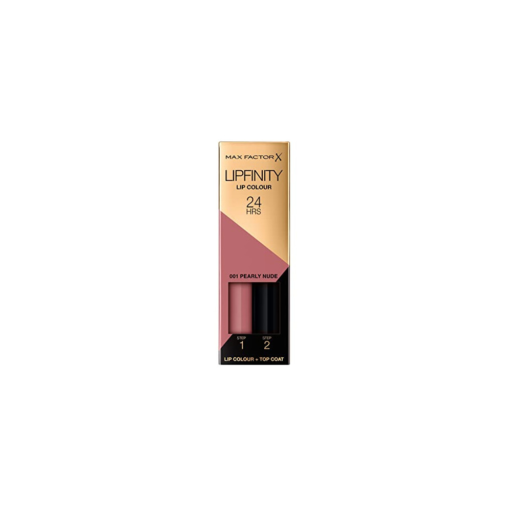 Max Factor Lipfinity Long-Lasting Two Step Lipstick - 001 Pearly Nude, 4.2g