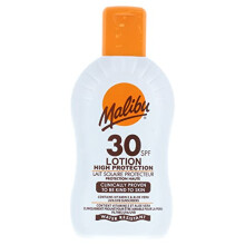 Malibu Sun SPF 30 Lotion, High Protection Sun Cream, Water Resistant, Vitamin E and Aloe Vera Enriched, 200ml