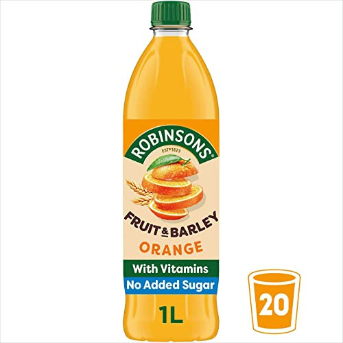 Robinsons Fruit & Barley Orange Squash, 1L 2