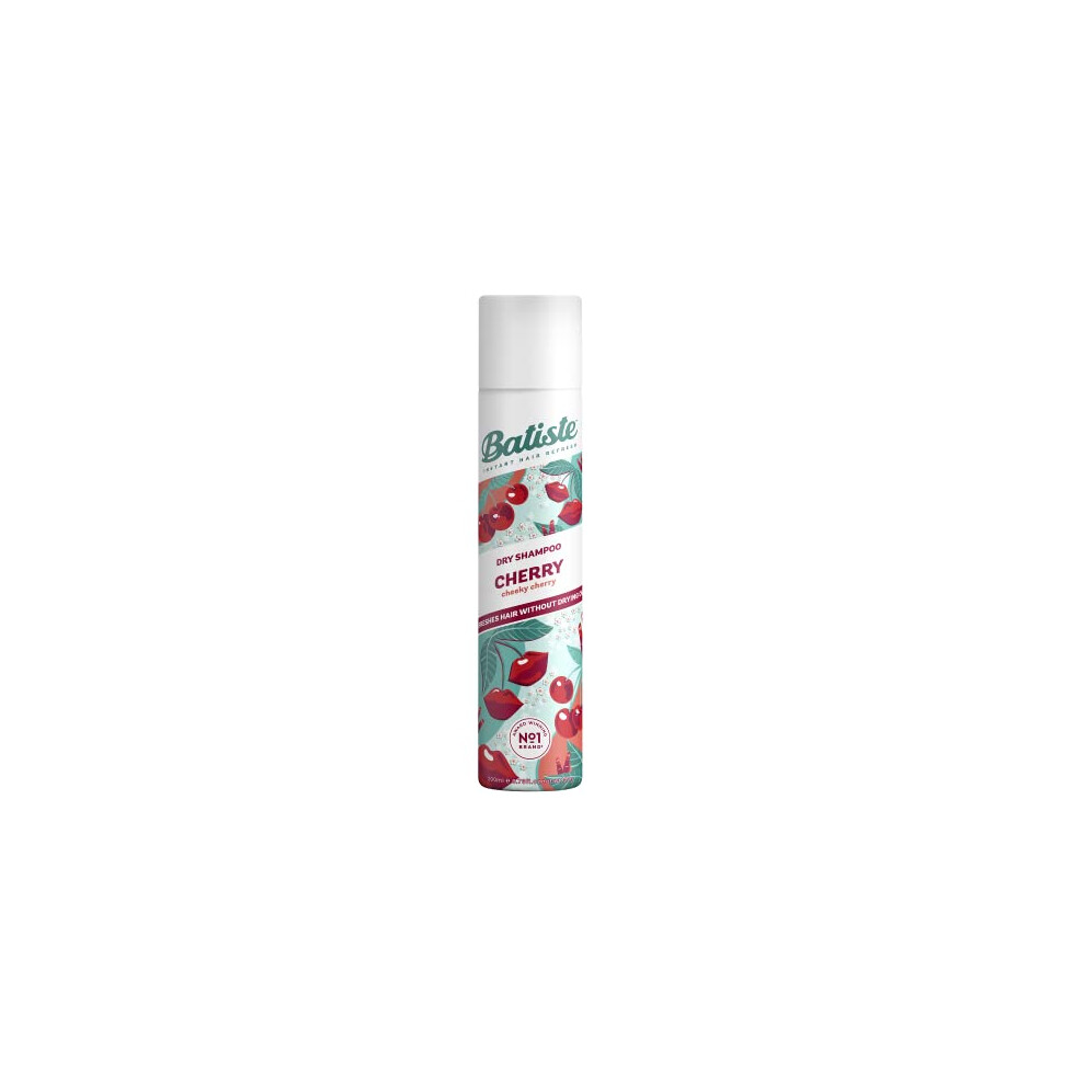 Batiste Dry Shampoo in Cherry, Cool and Retro Fragance, No Rinse Spray to Refresh Hair in Between Washes – 200ml