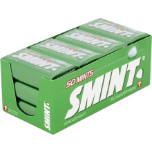 Smint Sugar Free Mints, Spearmint Flavour, Suitable for Vegetarians – 12 x 50 XXL Tins