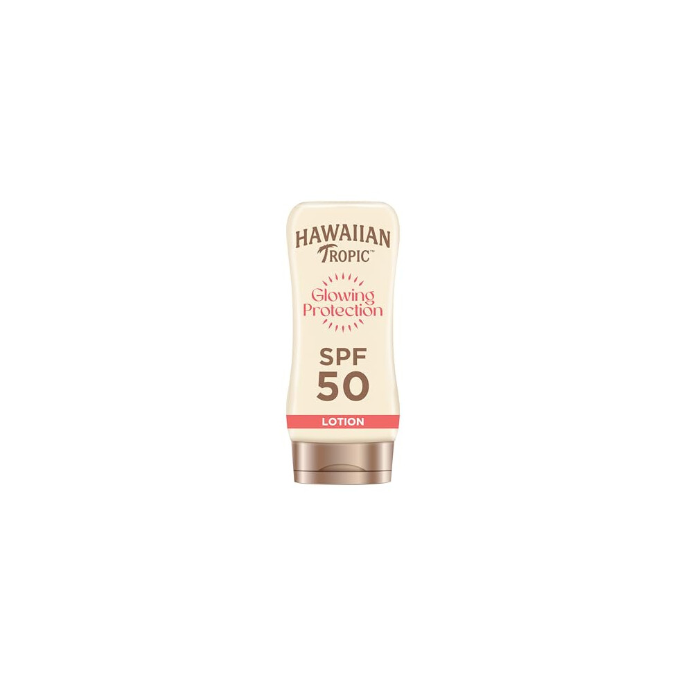 Hawaiian Tropic Glowing Protection Sunscreen SPF 50, 180ml