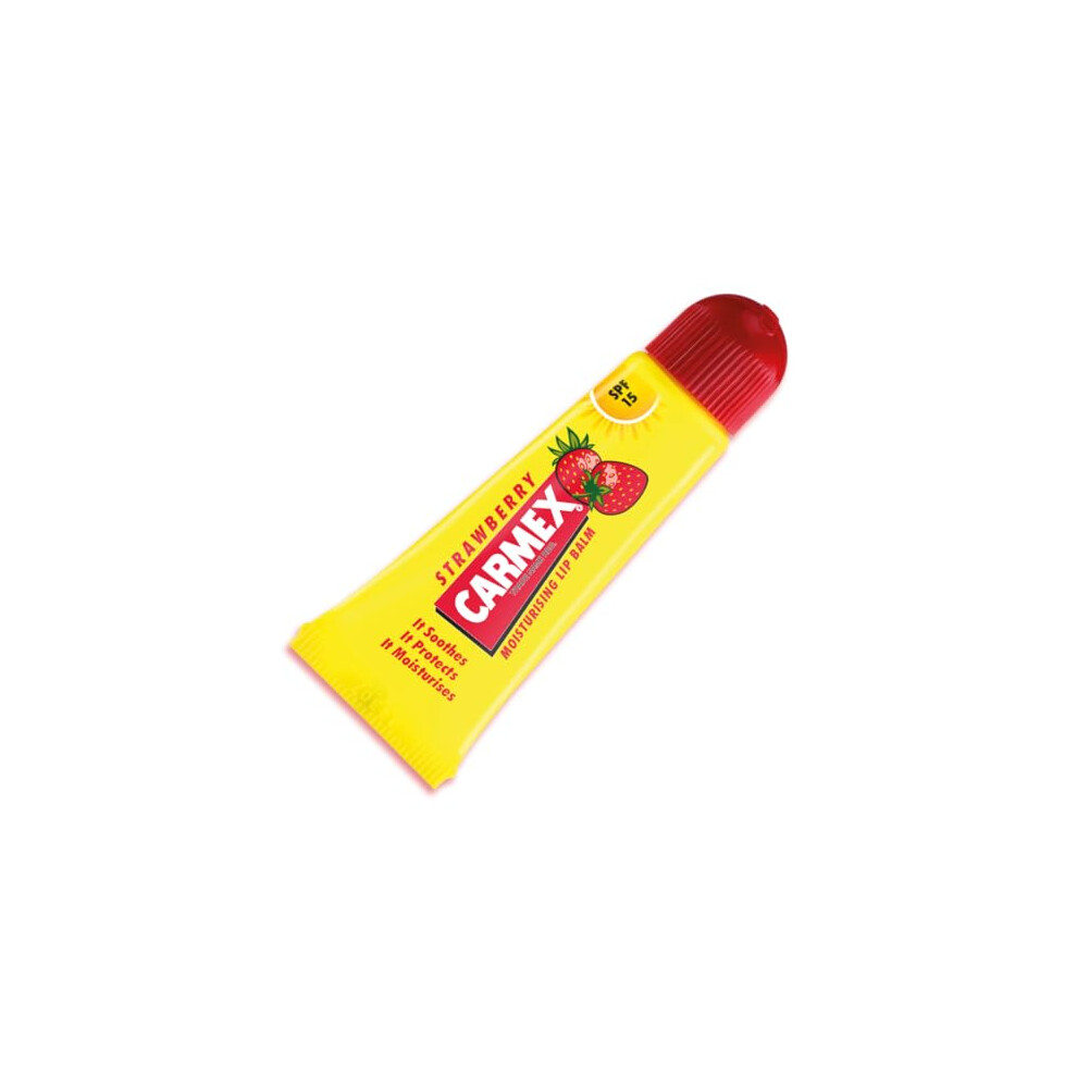 Carmex Strawberry Lip Balm Tube, 10g