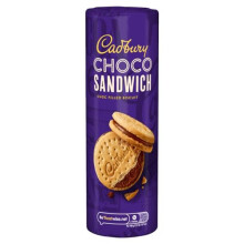 Cadbury Choco Sandwich Biscuit, Chocolate Filled Biscuits for Snacking, 260 g (Pack of 1)