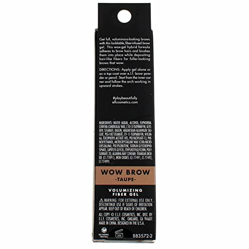 e.l.f. e.l.f. Wow Brow Gel - Volumizing, Taupe, 3.5g 1