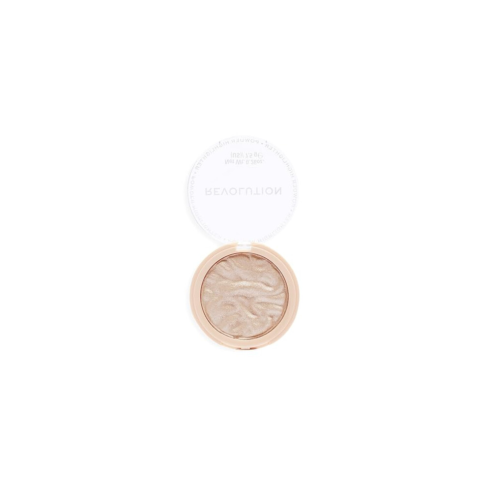 Makeup Revolution Highlight Reloaded, Highly Pigmented, Shimmer Glow Finish Face Makeup, Just My Type, 10g-image-OPC-PHFT2FC-NEW