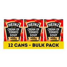 Heinz Classic Soup: Cream of Tomato Soup, 400 g (Pack of 12)