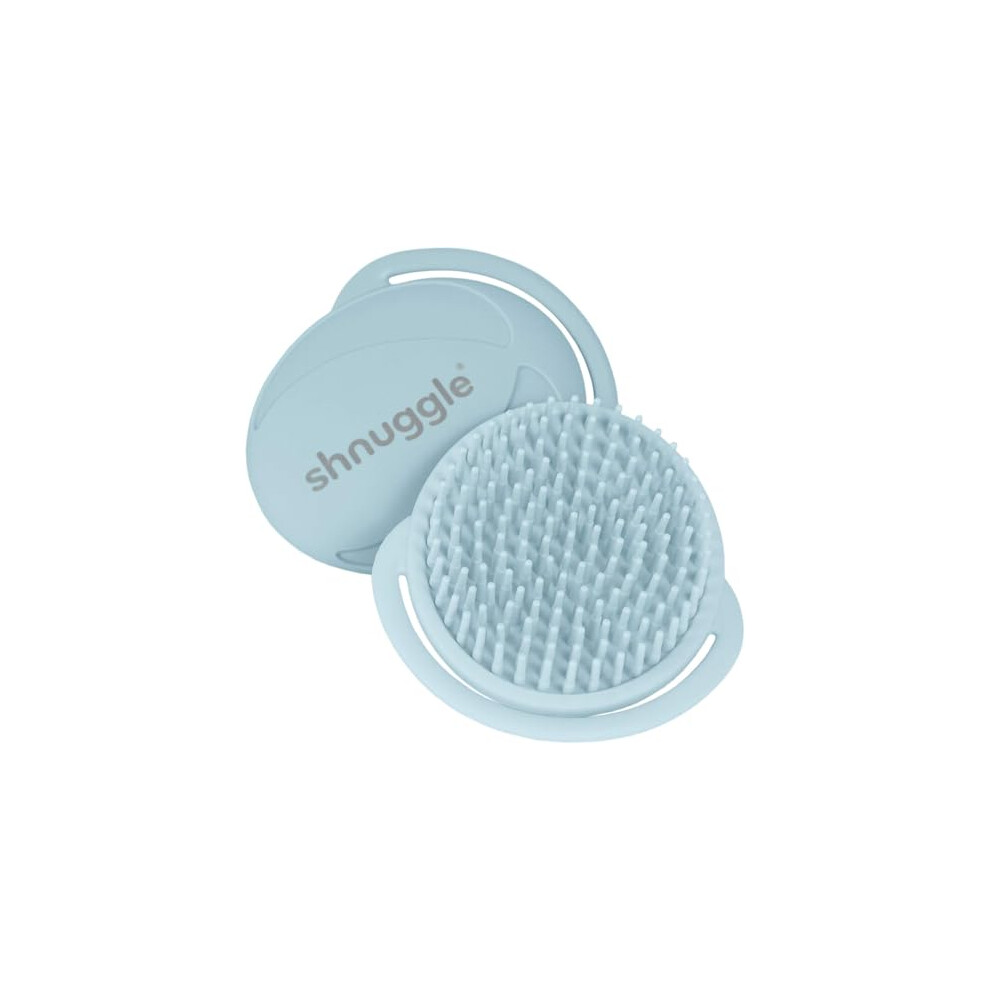 Shnuggle Super Soft Easy Hold Comfortable Baby Bath Brush - Shower Bathroom Toiletry Accessory - Blue