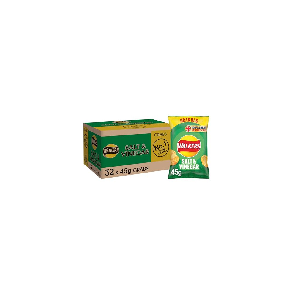 Walkers Crisps Salt & Vinegar 32X45g