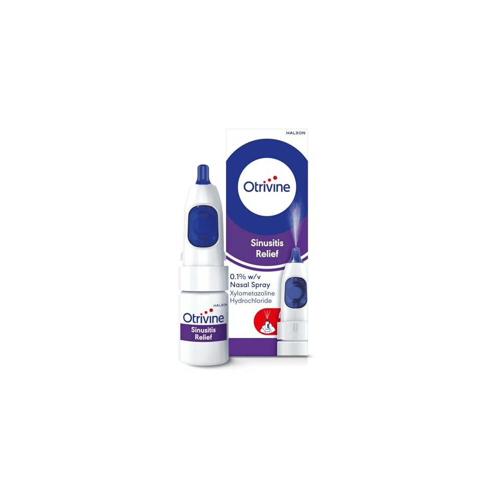 Otrivine Decongestant Nasal Spray, Nose Spray For Sinusitis & Blocked Nose Relief, 10Ml