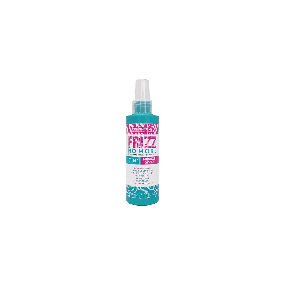 Creightons Frizz No More 7 In 1 Miracle Spray | All-In-One Hair Treatment | Frizz Control, Heat Protection, Detangling & Conditioning | For All Hair Types