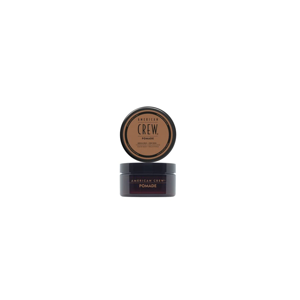 American Crew Pomade with Medium Hold and High Shine, Gifts for Men, for Shape and Control, Water-Based Pomade, Hair Styling for Men - 85 g