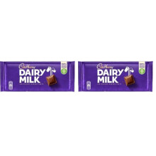 Cadbury Dairy Milk Chocolate Bar 110g (Pack of 2)