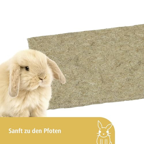 Kerbl Hemp Rabbit Mat, 40 x 100 x 1 cm,brown 2