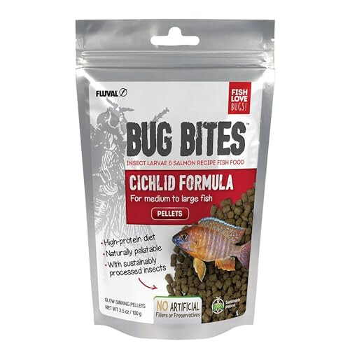 Fluval Fluval Bug Bites Cichlid pellets Fish Food, 100 g