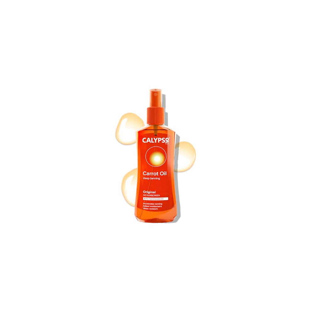Calypso Original Carrot Oil | No SPF | Accelerates tanning | No Self tan | 200ml