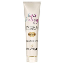 Pantene Hair Biology De frizz and Illuminate Hair Conditioner with Hyaluronic Acid, Omega 9 for Frizzy, Dry, Coloured Hair 160 ml