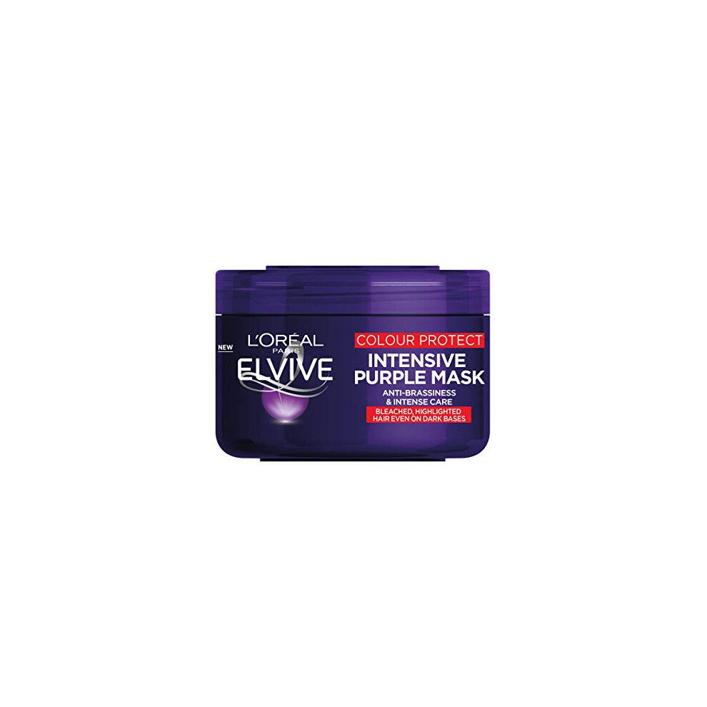 LâOrã©Al Paris Purple L'oreal Paris Elvive Colour Protect Anti-Brassiness Mask,250 Ml