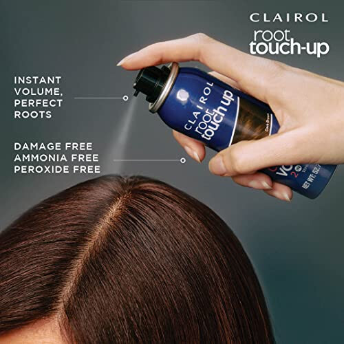 Clairol Clairol Root Touch Up Spray, Temporary Grey Coverage & Volume 2-in-1 Spray, Medium Brown, 75ML 2