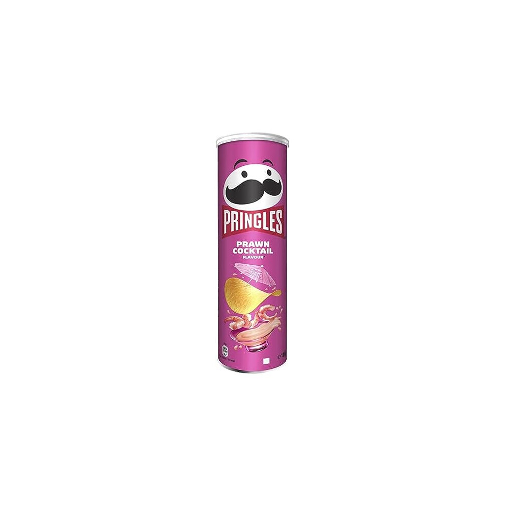 Pringles Prawn Cocktail Flavour Crisps 185G - Bold, Shareable Snack In A Re-Sealable Tube
