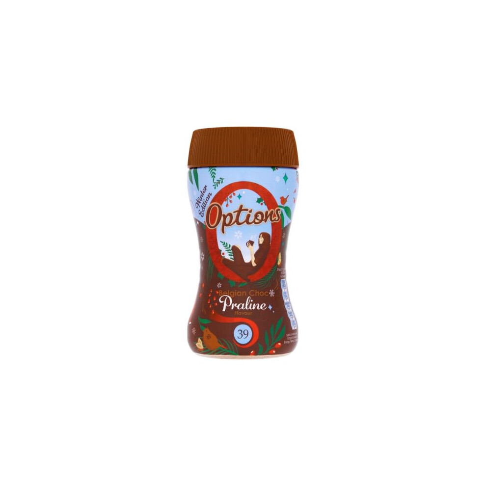 Options Hot Chocolate Winter Edition, Belgian Chocolate & Praline, 220G